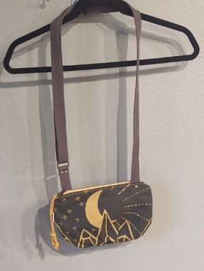 Rachel Elise Crossbody Purse Bag Adjustable Strap Printed Stitched